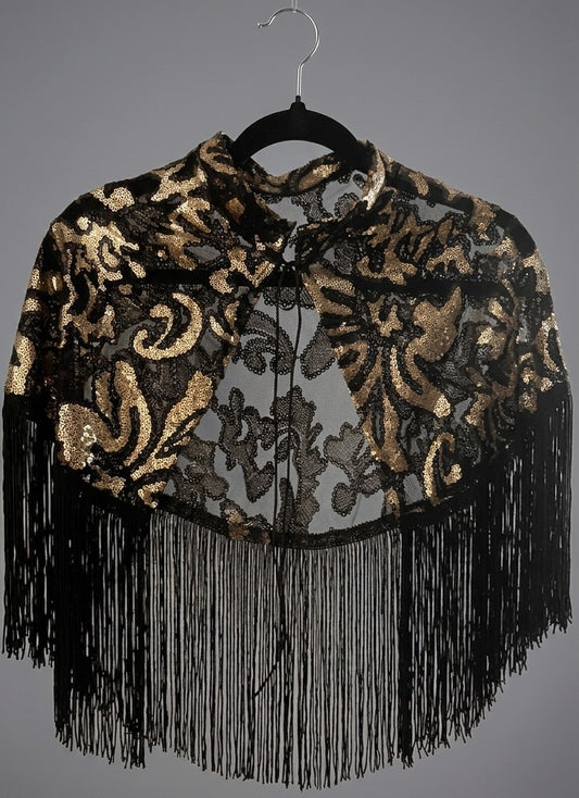 Capa para Dama Negro con Dorado