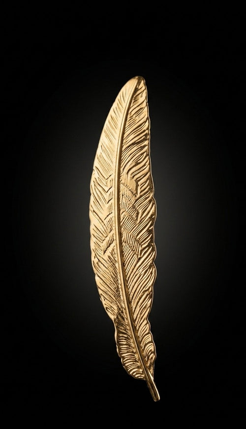 Pin Pluma Dorada
